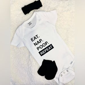 💙Custom Onesie / Eat. Nap. Poop. Repeat